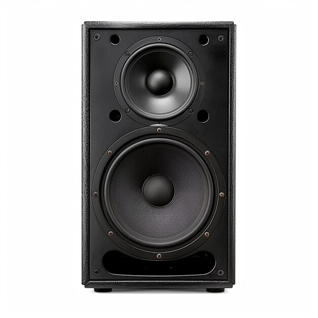 Sound speaker on white background