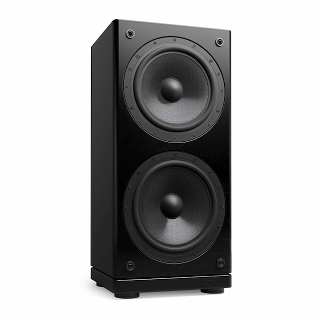 Sound speaker on white background