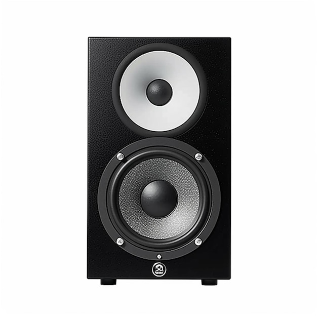 Sound speaker on white background