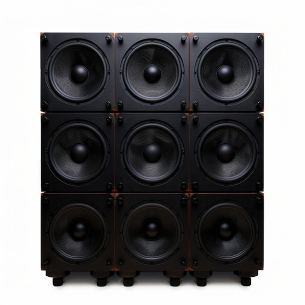 Sound speaker on white background