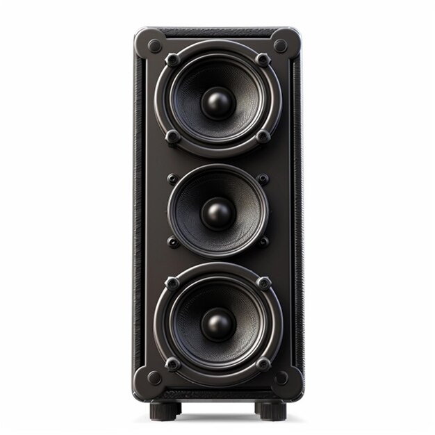 Sound speaker on white background