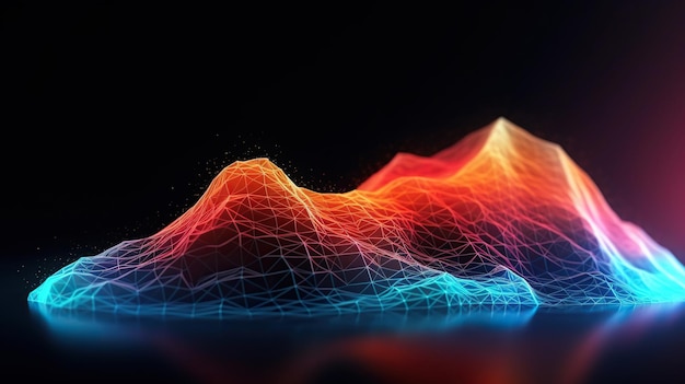 sound wave visualization colorful wavewave curves line wave background