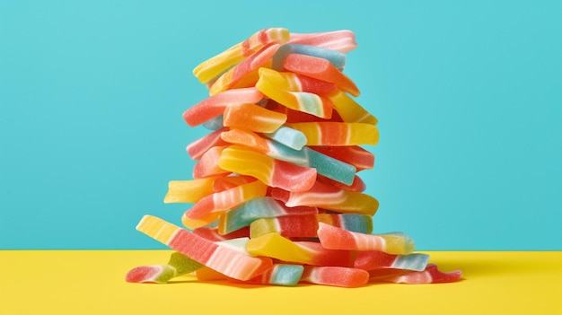 Photo sour candy strips