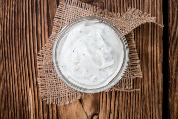 Sour Cream with fresh herbs