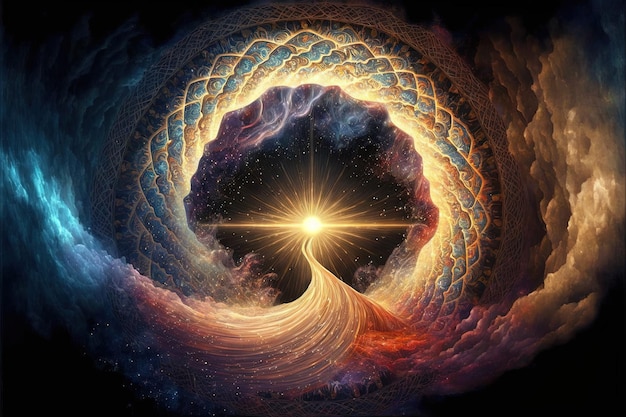 The source of consciousness, energy of the universe, life\
force, prana, the mind of god and spirit