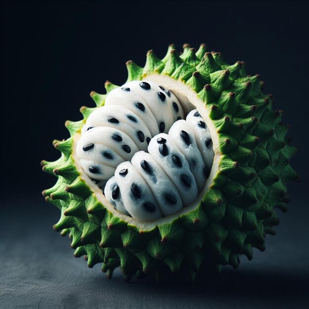 Soursop white background