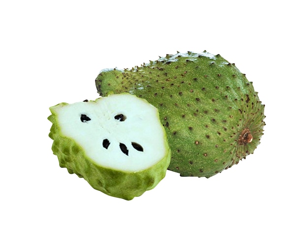 Soursop zuurzak Annona muricata graviola guyabano of guanbana is een aroma vergelijkbaar met ananas