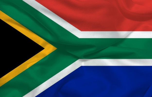 Photo south africa 3d background flag