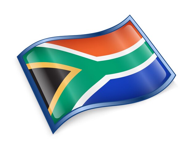 Photo south africa flag icon