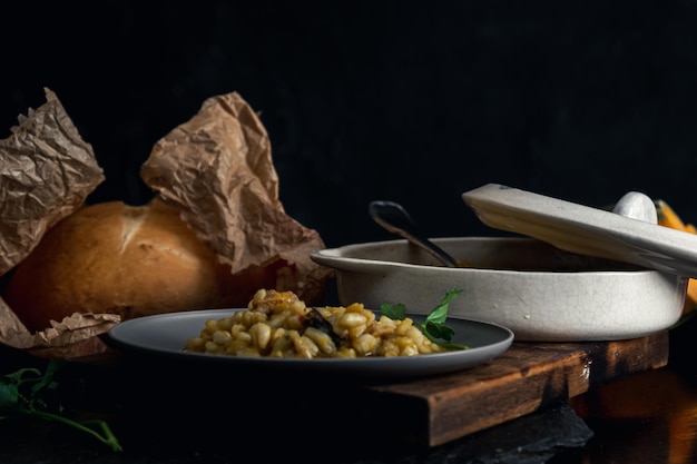 South American Gastronomy A Tasty Bowl of Argentine Locro with Pumpkin and Corn