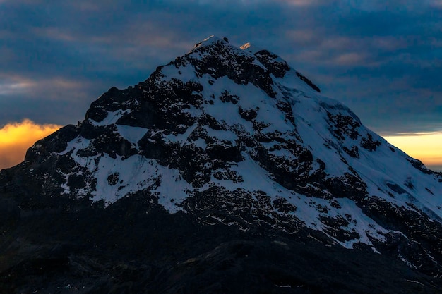 South illiniza volcano at dawn