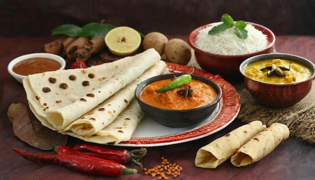 South Indian Chappati and Kurma