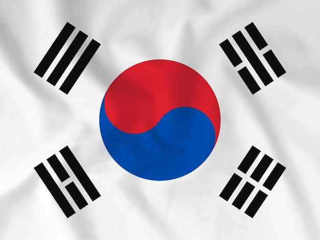 韓国の国旗 hd背景