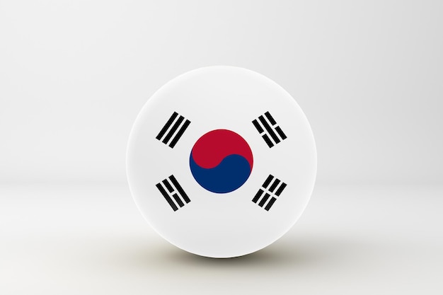 Photo south korea flag