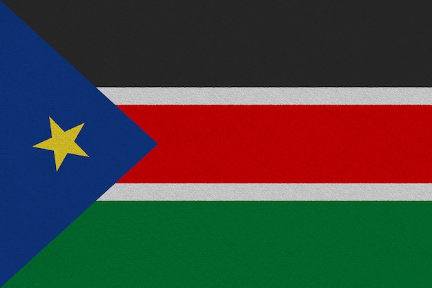 Photo south sudan fabric flag