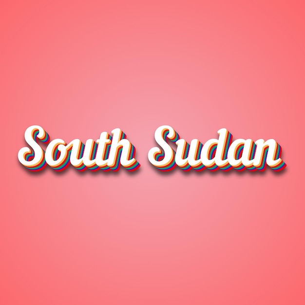 South Sudan Text Effect Photo Image Cool