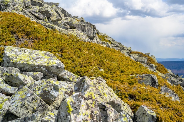 South Ural Mountains with a unique landscape vegetation and diversity of nature