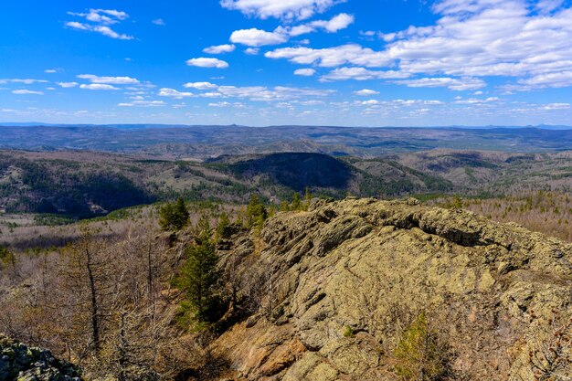 South Ural Mountains with a unique landscape vegetation and diversity of nature