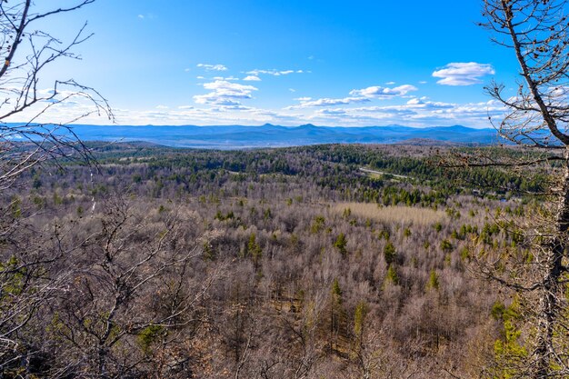 south ural mountains with a unique landscape vegetation and diversity of nature