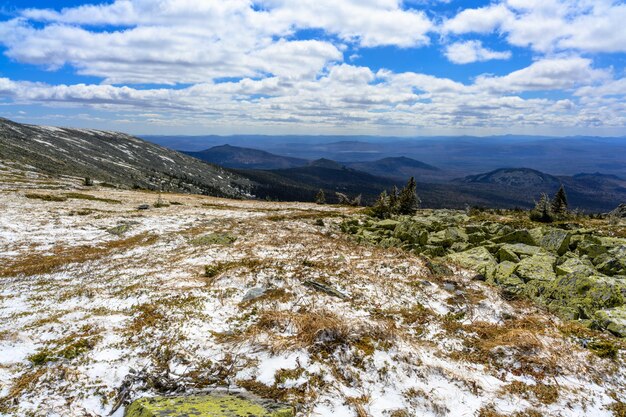 South Ural Mountains with a unique landscape vegetation and diversity of nature