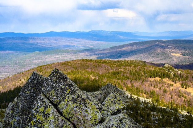 South Ural Mountains with a unique landscape vegetation and diversity of nature