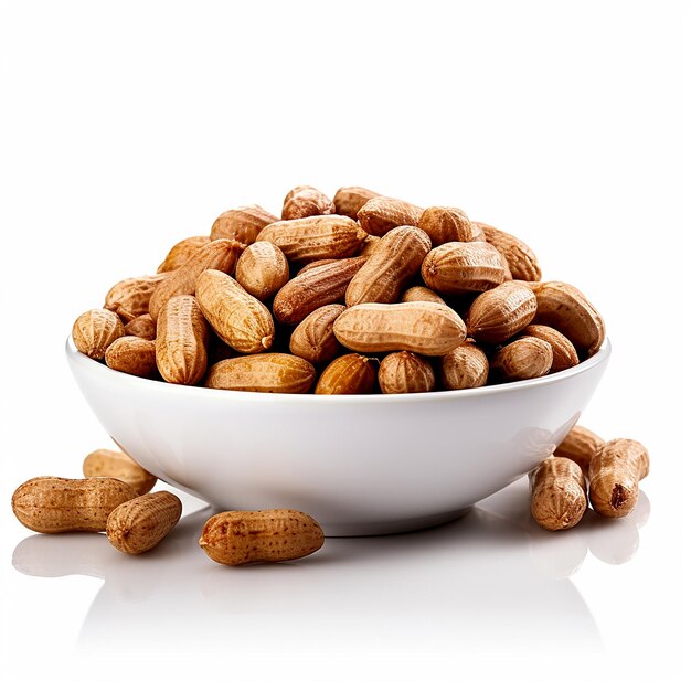 Southern delight boiled peanuts isolated on white background