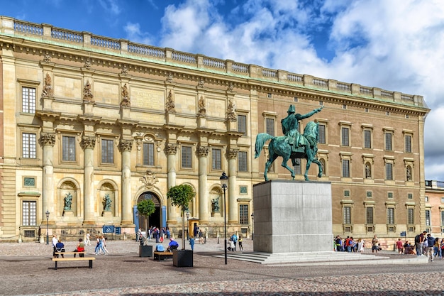 The southern facade of the Royal Palace in Stockholm