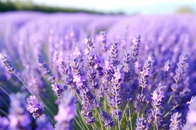 Southern france italy lavender provence field blooming violet flowers aromatic purple herbs plants
