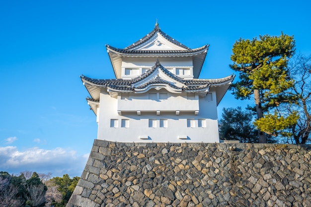 日本の名古屋の名古屋城のランドマークの南西砲塔