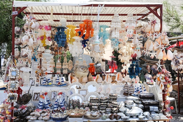 Souvenir in de stad Bodrum, Turkije