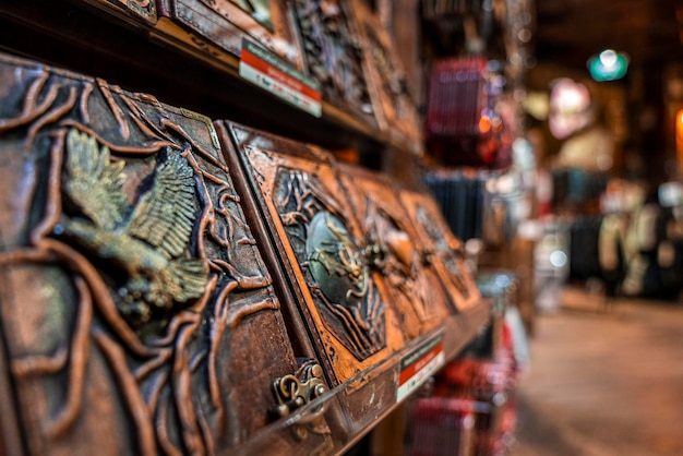 Souvenirs retail stalls at camden market located in the historic former pickfords stables