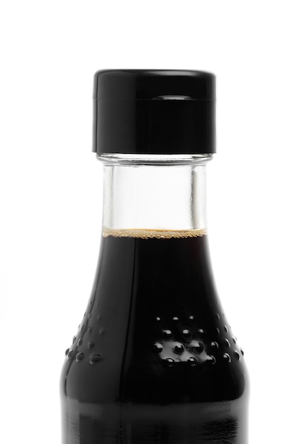 Soy Sauce bottle isolated on white background.