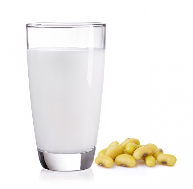 Soybean and milk isolated