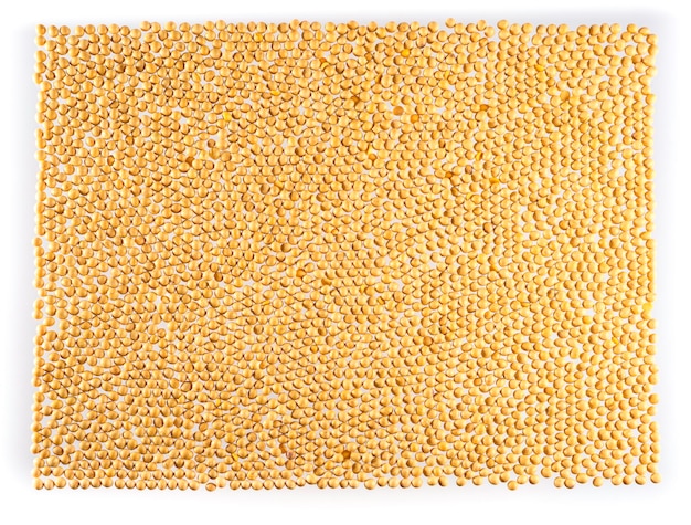 Soybean pattern for background, top view.