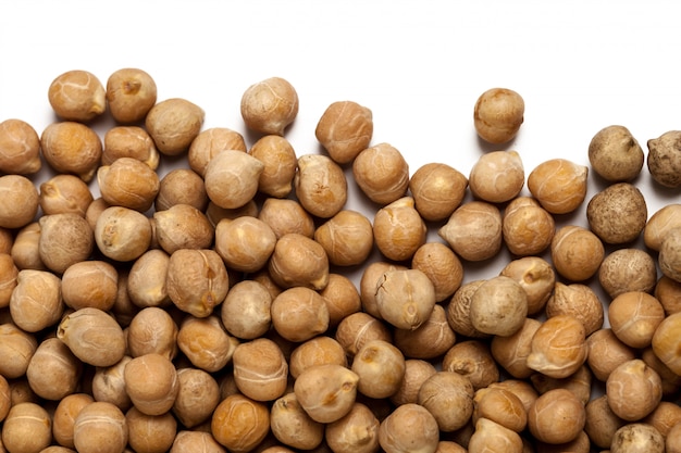 Soybeans isolated on white background