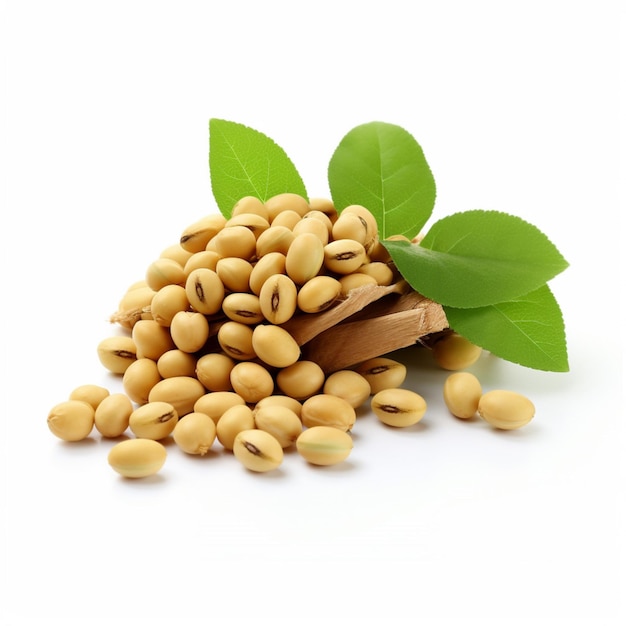 Soybeans with white background high quality ultra h