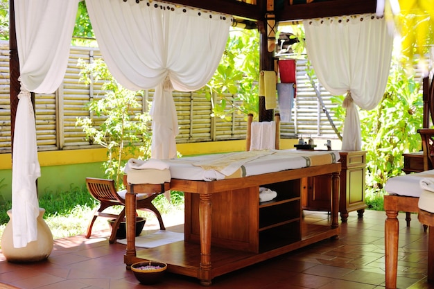 spa beauty and massage center indoors outdoor