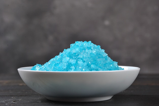 Spa and body care products. Colorful aromatic bath Dead Sea Salt  