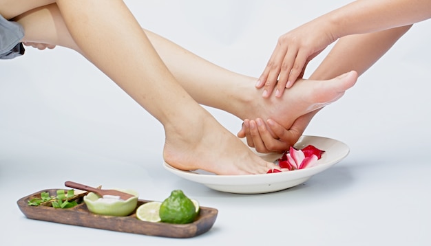 Photo spa and foot massage
