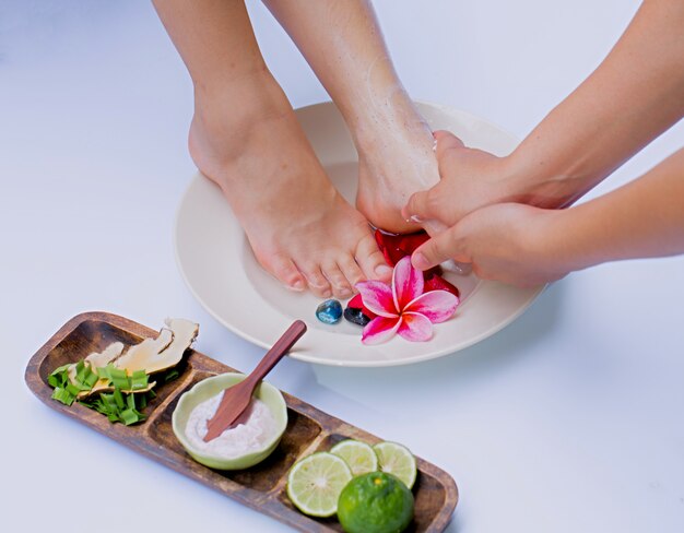 Photo spa and foot massage