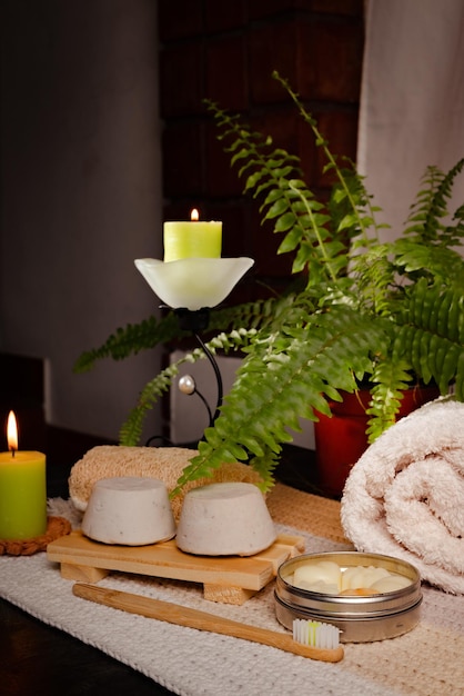 Spa jabones en velas de baño