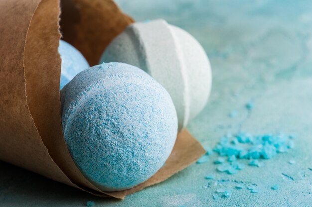 Spa products with bath bombs