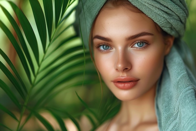 Spa Serenity Model Showcasing Skin Care