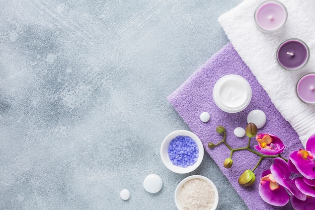 Photo spa still life with beauty products