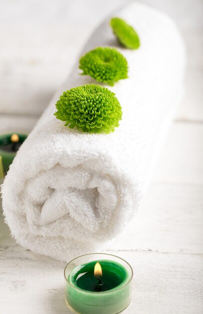 SPA still life with towel