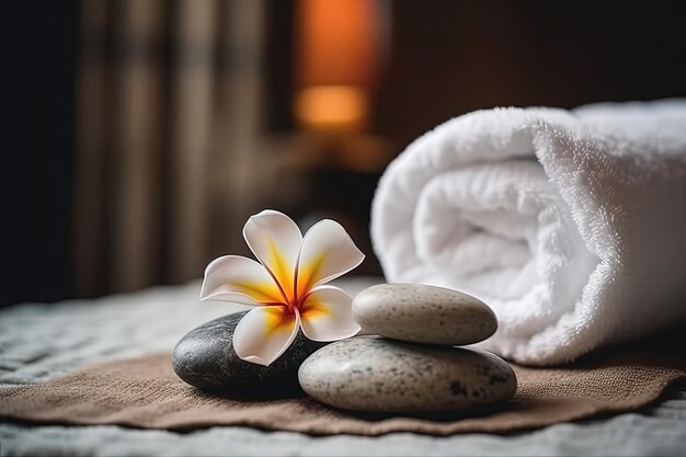 Spa treatments with massage rocks