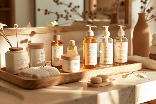 Spa Wellness Product Arrangement