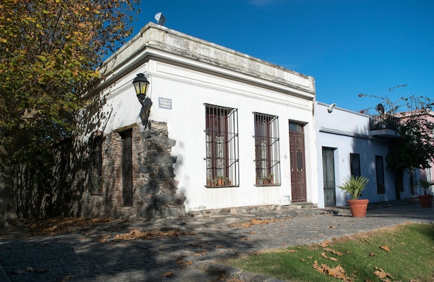 Spaanse koloniale huizen in Colonia Uruguay