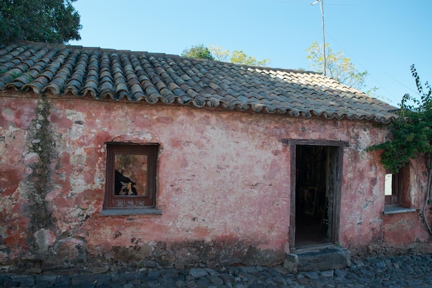 Spaanse koloniale huizen in Colonia Uruguay