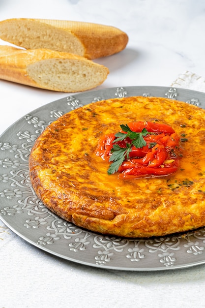 Spaanse omelet met paprika